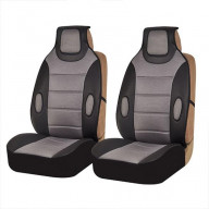 Leatherette Seat Cushion Pads Front Set - GRAY