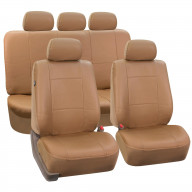 PU Leather Multifunctional Car Seat Cover - TAN