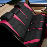 Multifunctional Quilted Leather Cushion Pads - PINKBLACK