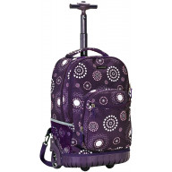 Rockland Single Handle Rolling Backpack, Purple Pearl, 19-Inch ( Pack of 2 )