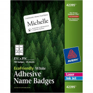 Avery® Eco-friendly Premium Name Badge Labels - 2 21/64