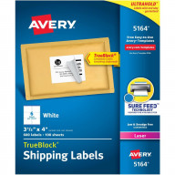 Avery® Easy Peel White Shipping Labels - 3 21/64