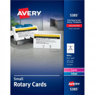 Avery® Uncoated 2-side Printing Rotary Cards - 2 5/32