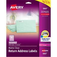 Avery® Easy Peel Return Address Labels - 1/2