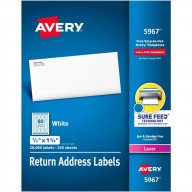 Avery® Easy Peel Mailing Laser Labels - 1/2