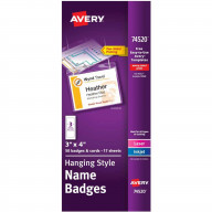 Avery® Hanging Style Name Badges - 4