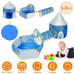 3 In 1 Child Crawl Tunnel Tent Kids Play Tent Ball Pit Set Foldable Children Play House Pop-up Kids Tent w/Storage Bag For Indoor Outdoor Travel Use