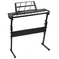 61 Keys Digital Music Electronic Keyboard Electric Musical Piano Instrument Kids Learning Keyboard w/ Stand Microphone For Beginners