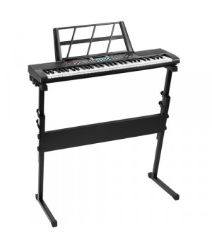 61 Keys Digital Music Electronic Keyboard Electric Musical Piano Instrument Kids Learning Keyboard w/ Stand Microphone For Beginners