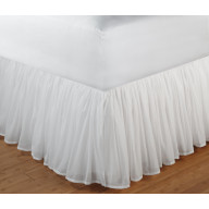 Cotton VoileWhiteBed Skirt 15Full, White