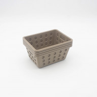 4-Pc Small Basket Set 7 x 5 x 3 Warm Gray
