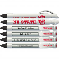 Greeting Pen College Pens- North Carolina State Wolfpack Braggin' Rights Rotating Message 6 Pen Set 20522