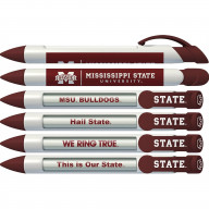 Greeting Pen Mississippi State Bulldogs Braggin' Rights Rotating Message 6 Pen Set 20536