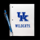 Kentucky Wildcats Gift Set - Spiral Notebook and Comfort Feel Metal Pen (2301)
