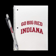 Indiana Hoosiers Gift Set - Spiral Notebook and Comfort Feel Metal Pen (2332)