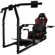 GTA-Pro Model Black Frame All Black Seat, large monitor stand