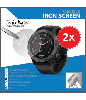 Iron Screen for Fenix5Gray or Fenix6Blk - 2-pack