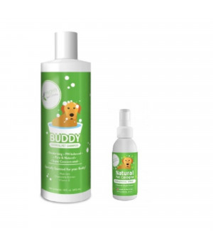 Hygea Natural Buddy Pet Combo; Includes Shampoo 16 oz + Cologne 3 oz