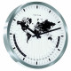 AIRPORT, World Time Wall Clock with Quartz Time Only Movement.