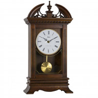 HAMILTON, Bracket Clock in a Walnut Finish with a Quartz Movement