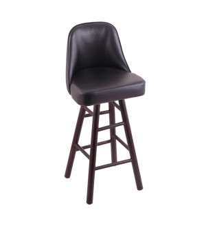 Grizzly Bar Stool with Smooth Maple Legs, Dark Cherry Finish, and 360 Swivel