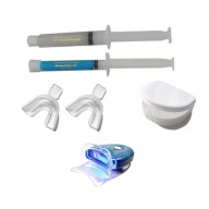 10ml 44% CP syringe, 3ml remineralization Gel, trays, tray case, LED light