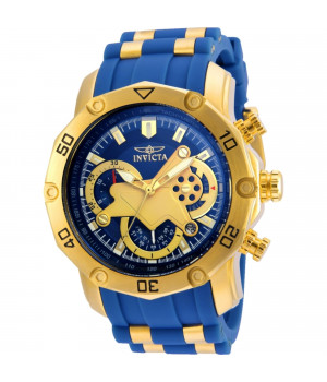 Invicta Men's 22798 Pro Diver Quartz 3 Hand Blue Dial Watch