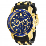 Invicta Men's 30763 Pro Diver Quartz 3 Hand Blue Dial Watch