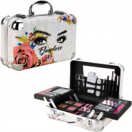 Flawless 61pcs Makeup Gift Set with Extendable Trays and Mirror - VMK1506
