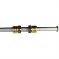 Fuel Line; For Domestic Vehicles; 72 Inch Length; 3/8 Inch Outer Diameter; Natural; Steel