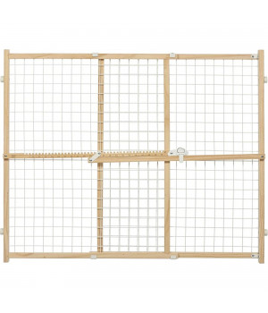 MidWest Wire Mesh Wood Presuure Mount Pet Safety Gate