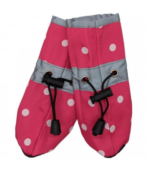 Fashion Pet Polka Dog Dog Rainboots Pink