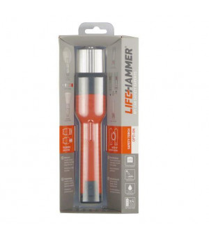 Lifehammer Safety Torch SYNERGY incl Suction Strap and Mount, Orange