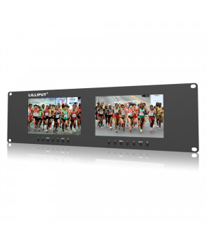3RU Rack Monitors With dual VGA, Video & DVI in/outputs, for Live Shows & Monitoring