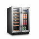 Lanbo LB36BD Dual Zone (Built In or Freestanding) Compressor Wine Cooler, 18 Bottle 55 Can Capacity