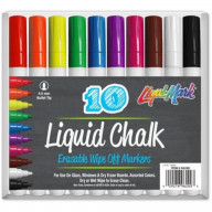 10pk Liquid Chalk Markers - Assorted Colors (Pack of 2)