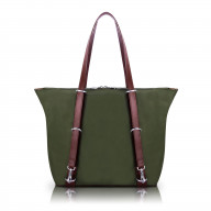 N Series | DYLAN | 3-In-1 Nylon Convertible Backpack Tote - Green