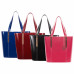 M Series | CRISTINA | Leather Ladies' Tote with Tablet Pocket - Fuchsia