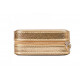 Mele and Co Luna Travel Jewelry Case in Metallic Vegan Leather in Gold