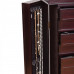 Mele & Co. Olympia Wooden Jewelry Armoire in Dark Walnut Finish