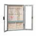 Mele and Co Leia Hanging Jewelry Cabinet in Oceanside Grey Finish