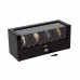 Mele & Co. High Gloss Black 17 x 7.25 x 8 Composite Wood Watch Winder Box, Langdon