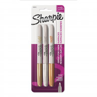 Sharpie Metallic Permanent Marker Set, Fine, 3-Colors