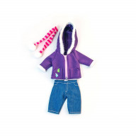 Cold Weather Purple Fleece Set 12 5/8
