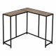 Accent Table, Console, Entryway, Narrow, Corner, Living Room, Bedroom, Metal, Laminate, Brown, Black, Contemporary, Modern