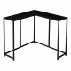 Accent Table, Console, Entryway, Narrow, Corner, Living Room, Bedroom, Metal, Laminate, Black, Contemporary, Modern