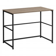 Computer Desk, Home Office, Laptop, Left, Right Set-Up, Storage Drawers, 40"L, Work, Metal, Laminate, Brown, Black, Contemporary, Modern