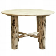 Montana Collection Bistro Table, Clear Lacquer Finish