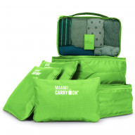 Miami CarryOn Packing Cubes Travelers' Luggage Organizer Kit (Green)