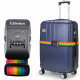Miami CarryOn Luggage Strap with a Built-in TSA Combination Lock (Rainbow)